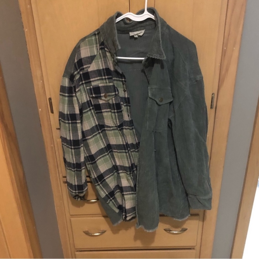 Oversized shacket